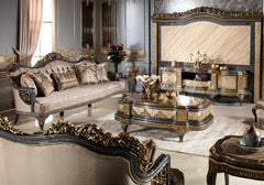 Classical And Handcrafted Almira Sofa and Chair Set