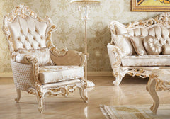 Handcrafted Classical Exquisite Royela Sofa Set